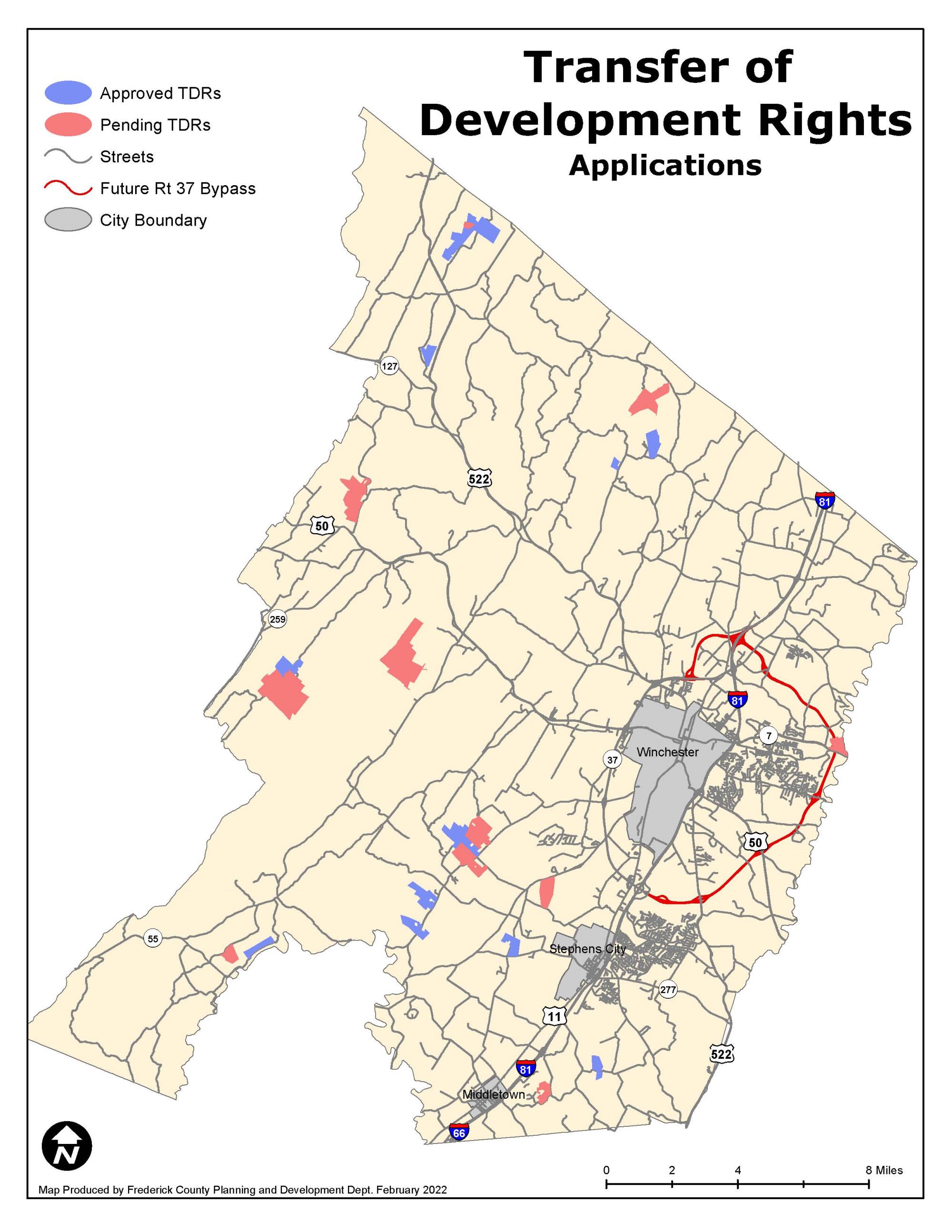 TDR Applications Map